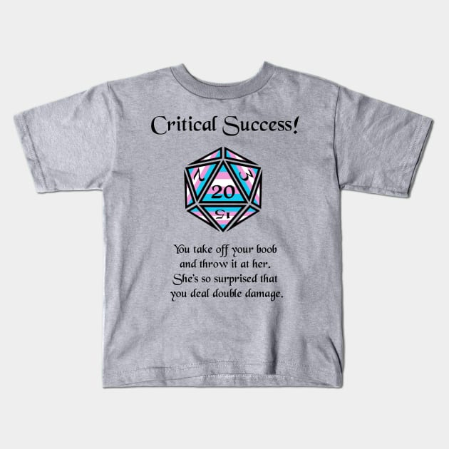 Trans Pride Critical Success Kids T-Shirt by DiamondsandPhoenixFire